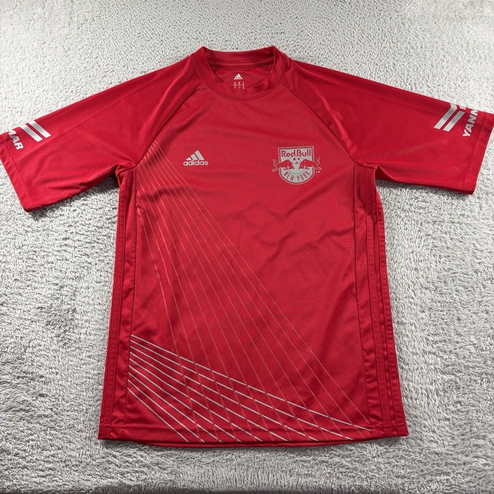 Redbull New York Soccer Jersey Mens XS Red Adidas Yanmar NWOT